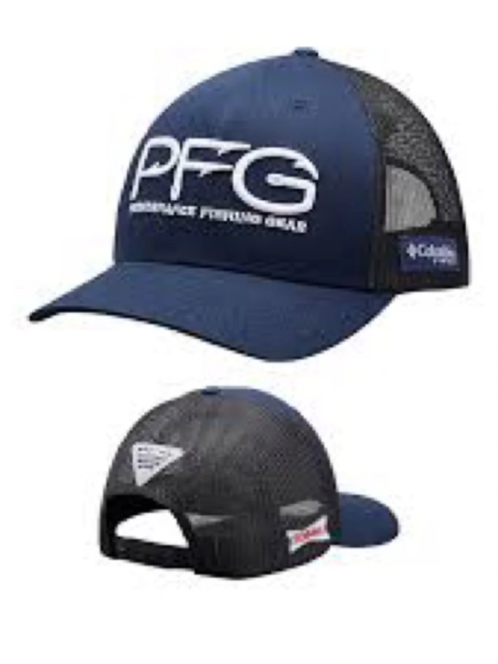 Performance Fishing Gear by Columbia PFG Blue and Black Mesh Snap Back Hat